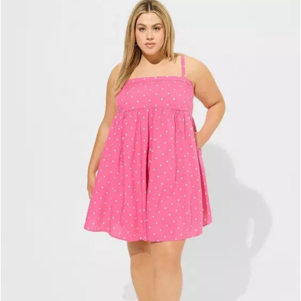 Women's Torrid Plus Mini Challis Sleeveless Sundress